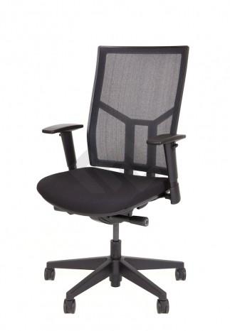 987SZ Bureaustoel zwart stof/zwart mesh 